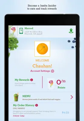 Jamba Juice android App screenshot 0